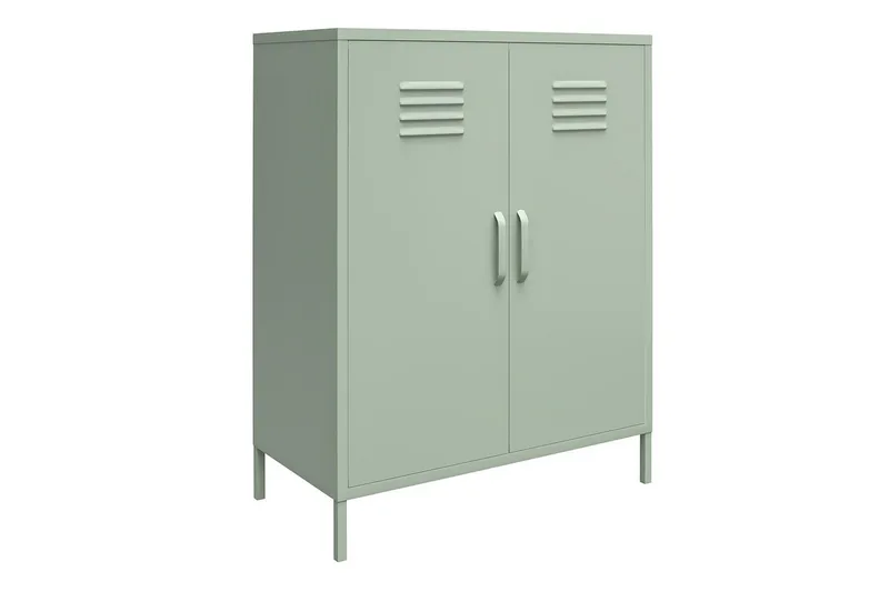 Högskåp Mission District 40x80x102 cm, Blekt Grön, 40x80x102 cm, Blekt Grön