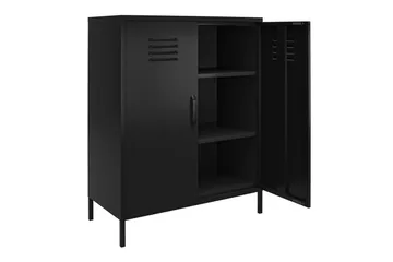 Högskåp Mission District 40x80x102 cm, Svart - 40x80x102 cm, Svart - Möbler - Bord & matgrupp - Avlastningsbord & sidobord - Konsolbord & hallbord