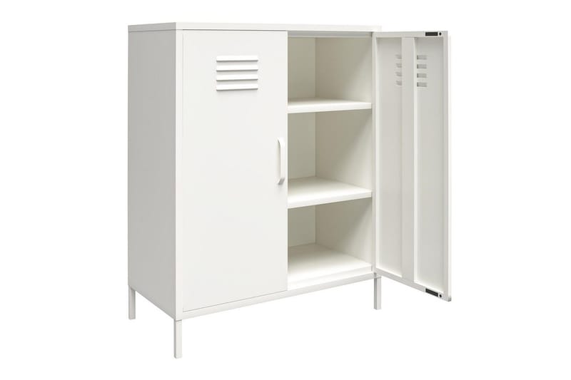 Högskåp Mission District 40x80x102 cm, Vit - 40x80x102 cm, Vit - Möbler - Bord & matgrupp - Avlastningsbord & sidobord - Konsolbord & hallbord
