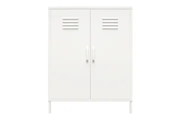 Högskåp Mission District 40x80x102 cm, Vit - 40x80x102 cm, Vit - Möbler - Bord & matgrupp - Avlastningsbord & sidobord - Konsolbord & hallbord