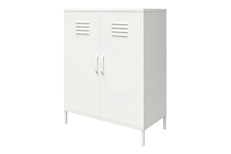 Högskåp Mission District 40x80x102 cm, Vit - 40x80x102 cm, Vit - Möbler - Bord & matgrupp - Avlastningsbord & sidobord - Konsolbord & hallbord