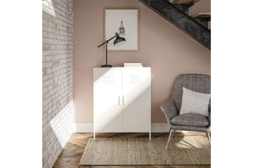 Högskåp Mission District 40x80x102 cm, Vit - 40x80x102 cm, Vit - Möbler - Bord & matgrupp - Avlastningsbord & sidobord - Konsolbord & hallbord