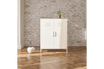 Högskåp Mission District 40x80x102 cm, Vit - 40x80x102 cm, Vit - Möbler - Bord & matgrupp - Avlastningsbord & sidobord - Konsolbord & hallbord