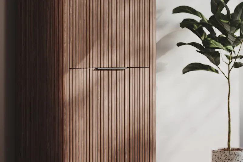 Kopparbo Högskåp Valnöt - Mörkbrunt valnötsträ - Förvaring - Skåp - Förvaringsskåp