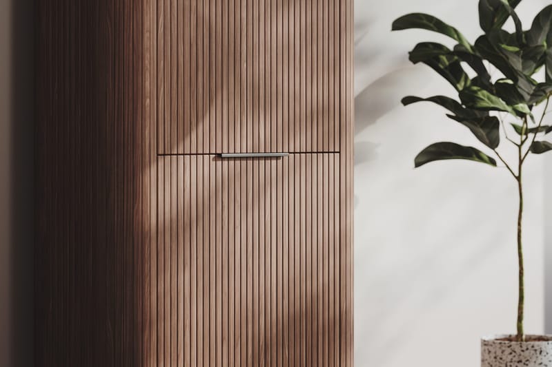 Kopparbo Högskåp Valnöt - Mörkbrunt valnötsträ - Förvaring - Skåp - Förvaringsskåp