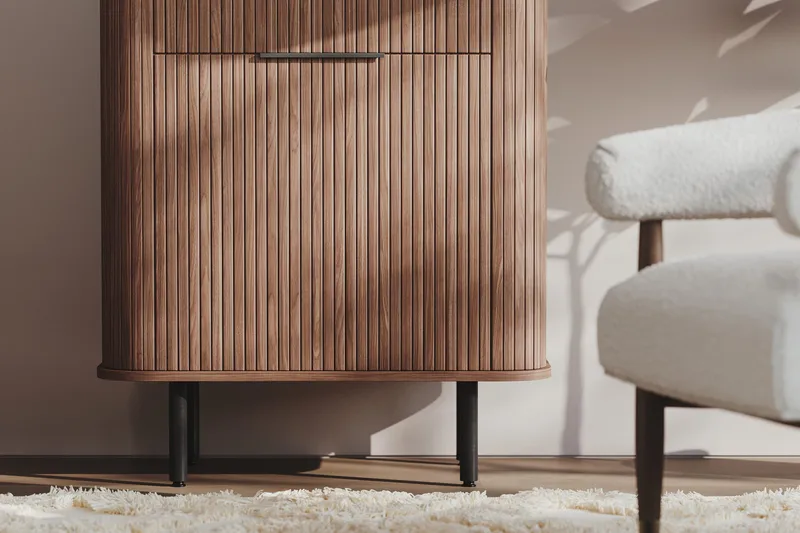 Kopparbo Högskåp Valnöt - Mörkbrunt valnötsträ - Förvaring - Skåp - Förvaringsskåp