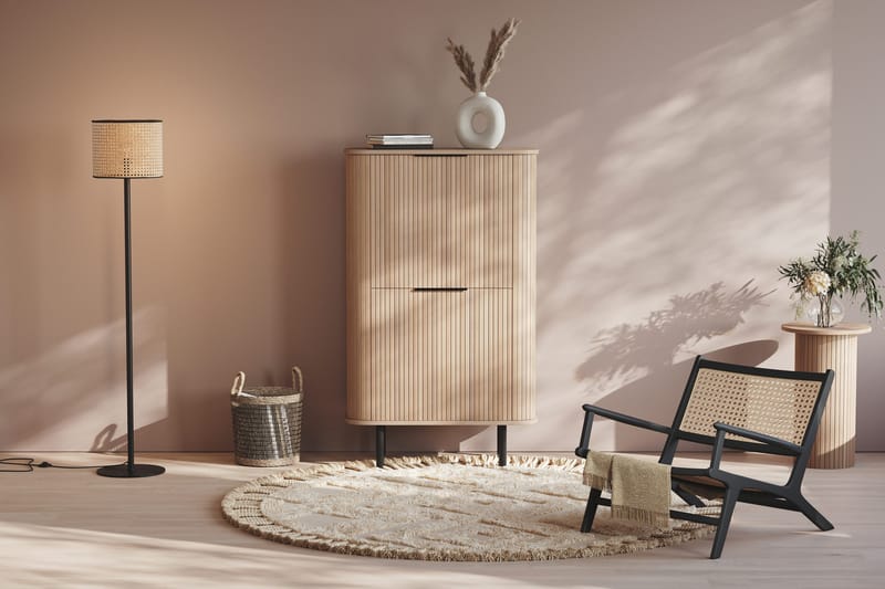 Kopparbo Högskåp Vitlaserad Ek - Ljust vitlaserat ekträ - Förvaring - Skåp - Förvaringsskåp