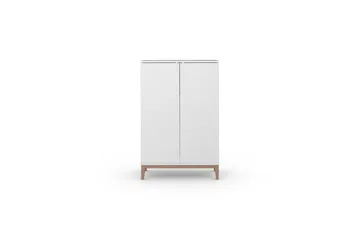 Högskåp Pelle Vit/Wotan ek - Vit/Wotan ek - Förvaring - Skåp - Förvaringsskåp