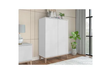 Högskåp Pelle Vit/Wotan ek - Vit/Wotan ek - Förvaring - Skåp - Förvaringsskåp