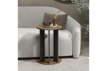 Haelyn Sidobord 34 cm - Valnöt/Antracit - Möbler - Bord & matgrupp - Avlastningsbord & sidobord - Lampbord & sidobord