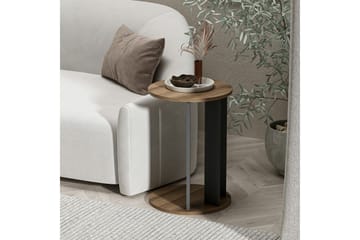 Haelyn Sidobord 34 cm - Valnöt/Antracit - Möbler - Bord & matgrupp - Avlastningsbord & sidobord - Lampbord & sidobord