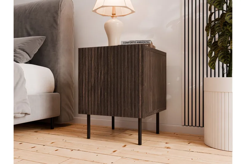 Hammarstrand Sängbord 45 cm - Valnöt - Möbler - Bord & matgrupp - Avlastningsbord & sidobord - Sängbord & nattduksbord