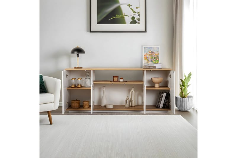 Hano Konsollbord 180 cm - Natur/Vit - Möbler - Bord & matgrupp - Avlastningsbord & sidobord - Konsolbord & hallbord