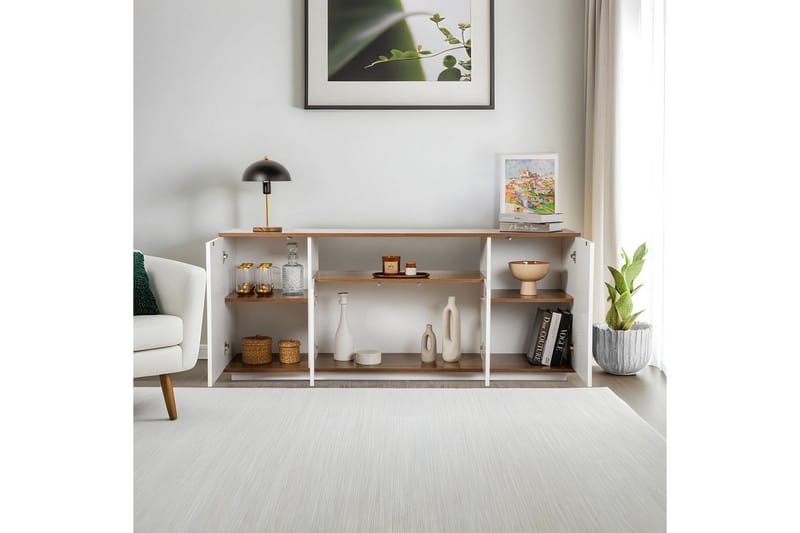 Hano Konsollbord 180 cm - Natur/Vit - Möbler - Bord & matgrupp - Avlastningsbord & sidobord - Konsolbord & hallbord