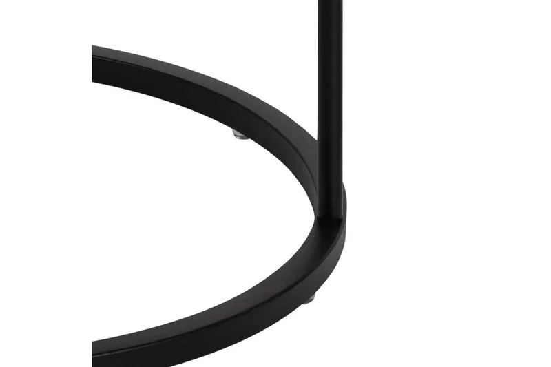 Hastane Sängbord 40 cm Rund i Trä med Metallunderrede - Svart - Möbler - Bord & matgrupp - Avlastningsbord & sidobord - Sängbord & nattduksbord