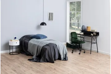 Hastane Sängbord 40 cm Rund med Lådor i Trä och Metall - Vit - Möbler - Bord & matgrupp - Avlastningsbord & sidobord - Sängbord & nattduksbord