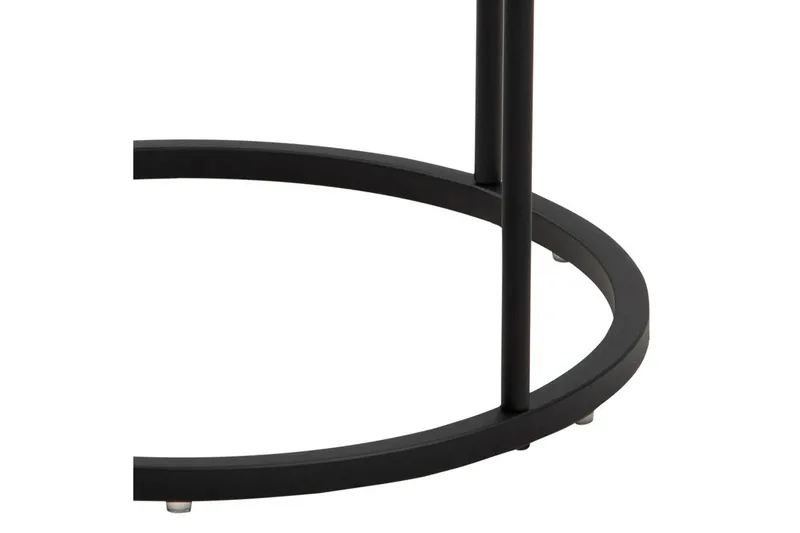 Hastane Sängbord 40 cm Rund med Lådor i Trä och Metall - Vit - Möbler - Bord & matgrupp - Avlastningsbord & sidobord - Sängbord & nattduksbord