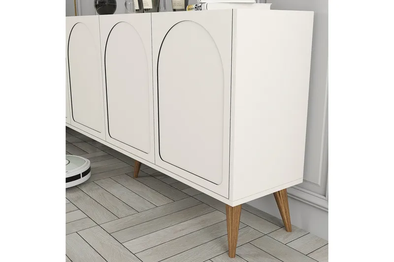 Hazim Konsollbord 180 cm - Cream/Valnöt - Möbler - Bord & matgrupp - Avlastningsbord & sidobord - Konsolbord & hallbord