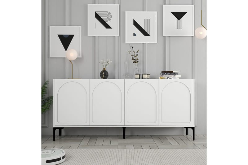 Hazim Konsollbord 180 cm - Vit/Svart - Möbler - Bord & matgrupp - Avlastningsbord & sidobord - Konsolbord & hallbord
