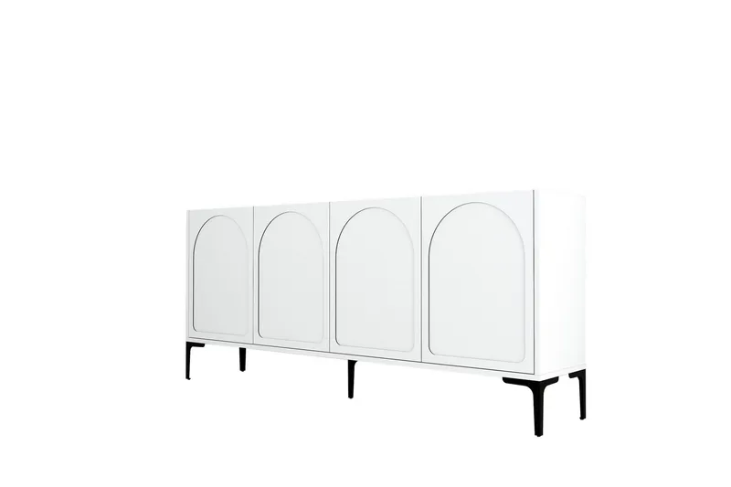 Hazim Konsollbord 180 cm, Vit/Svart