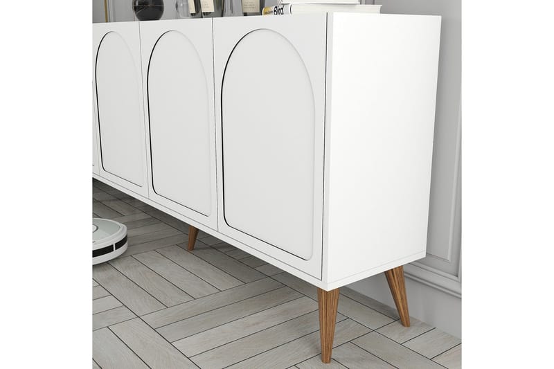 Hazim Konsollbord 180 cm - Vit/Valnöt - Möbler - Bord & matgrupp - Avlastningsbord & sidobord - Konsolbord & hallbord