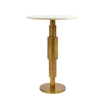 Heluna Sidobord 37 cm - vit marmor och guld - Möbler - Bord & matgrupp - Avlastningsbord & sidobord - Piedestal & blompiedestal