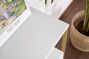 Hemani Konsolbord 120 cm - Vitt och guld - Möbler - Bord & matgrupp - Avlastningsbord & sidobord - Konsolbord & hallbord