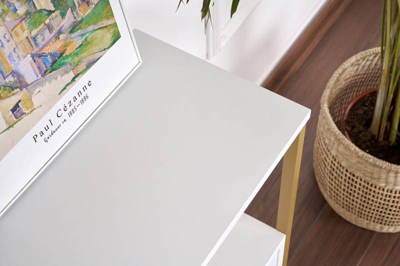 Hemani Konsolbord 120 cm - Vitt och guld - Möbler - Bord & matgrupp - Avlastningsbord & sidobord - Konsolbord & hallbord