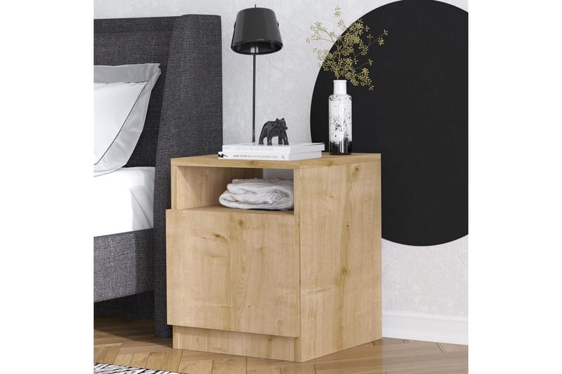 Heren Sängbord 40 cm - Valnöt - Möbler - Bord & matgrupp - Avlastningsbord & sidobord - Sängbord & nattduksbord