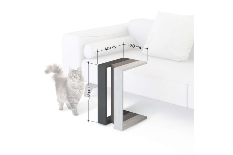 Hersilia Sidobord 30 cm - Brun - Möbler - Bord & matgrupp - Avlastningsbord & sidobord - Lampbord & sidobord