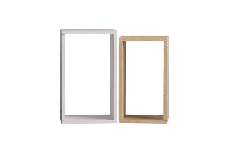 Hesper Sidobord 30 cm - Ek/Vit - Möbler - Bord & matgrupp - Avlastningsbord & sidobord - Lampbord & sidobord