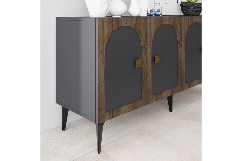 Hideaki Konsollbord 150 cm - Guld/Antracit - Möbler - Bord & matgrupp - Avlastningsbord & sidobord - Konsolbord & hallbord