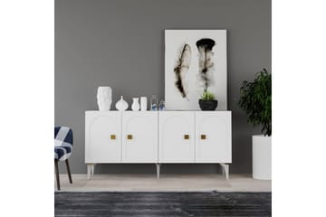 Hideaki Konsollbord 150 cm - Guld/Vit - Möbler - Bord & matgrupp - Avlastningsbord & sidobord - Konsolbord & hallbord