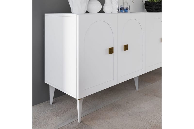 Hideaki Konsollbord 150 cm - Guld/Vit - Möbler - Bord & matgrupp - Avlastningsbord & sidobord - Konsolbord & hallbord