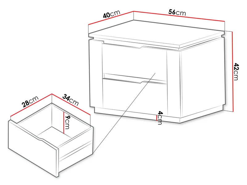 Hilafin Sängbord - Möbler - Bord & matgrupp - Avlastningsbord & sidobord - Sängbord & nattduksbord