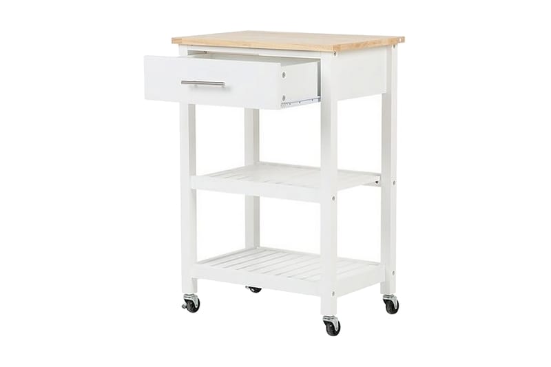 Hiuma Serveringsbord 58 cm - Vit - Möbler - Bord & matgrupp - Serveringsvagn & serveringsbord - Köksvagn