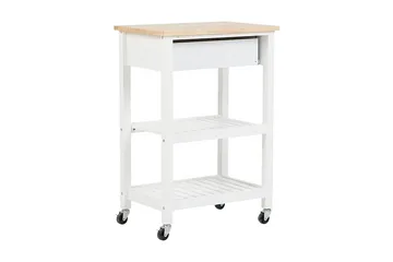 Hiuma Serveringsbord 58 cm - Vit - Möbler - Bord & matgrupp - Serveringsvagn & serveringsbord - Köksvagn