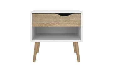 Hostafranc Sängbord 50,2 cm - Vit - Möbler - Bord & matgrupp - Avlastningsbord & sidobord - Sängbord & nattduksbord