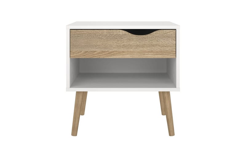 Hostafranc Sängbord 50,2 cm - Vit - Möbler - Bord & matgrupp - Avlastningsbord & sidobord - Sängbord & nattduksbord
