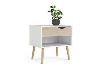 Hostafranc Sängbord 50,2 cm - Vit - Möbler - Bord & matgrupp - Avlastningsbord & sidobord - Sängbord & nattduksbord