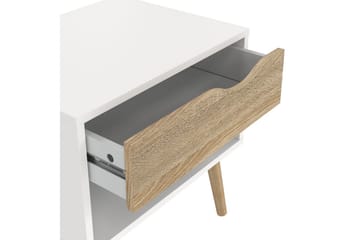 Hostafranc Sängbord 50,2 cm - Vit - Möbler - Bord & matgrupp - Avlastningsbord & sidobord - Sängbord & nattduksbord