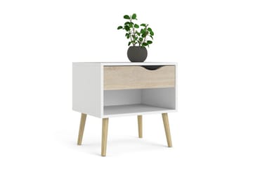 Hostafranc Sängbord 50,2 cm - Vit - Möbler - Bord & matgrupp - Avlastningsbord & sidobord - Sängbord & nattduksbord