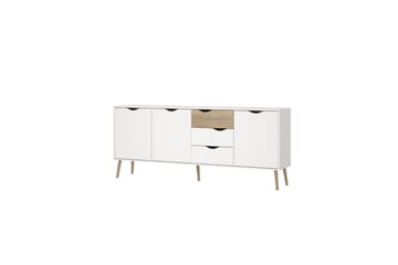 Hostafranc Skänk 195,7 cm - Vit - Förvaring - Förvaringsmöbler - Sideboard & skänk
