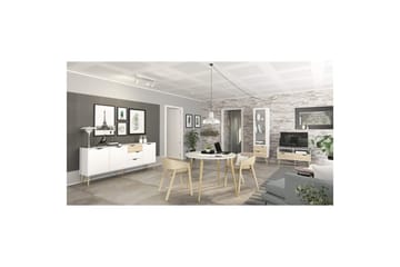 Hostafranc Skänk 195,7 cm - Vit - Förvaring - Förvaringsmöbler - Sideboard & skänk