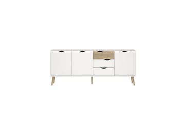 Hostafranc Skänk 195,7 cm - Vit - Förvaring - Förvaringsmöbler - Sideboard & skänk