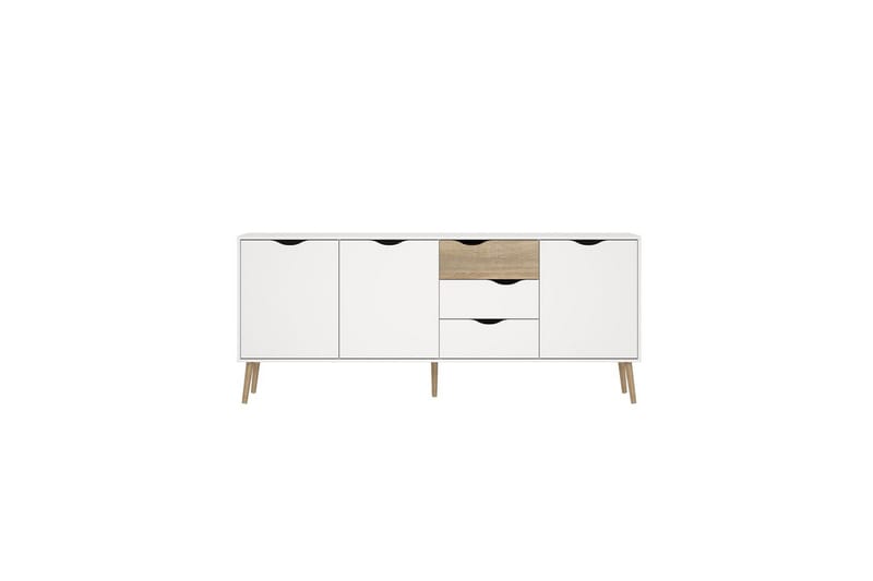 Hostafranc Skänk 195,7 cm - Vit - Förvaring - Förvaringsmöbler - Sideboard & skänk