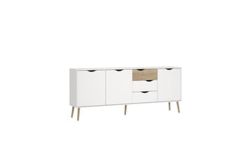 Hostafranc Skänk 195,7 cm - Vit - Förvaring - Förvaringsmöbler - Sideboard & skänk