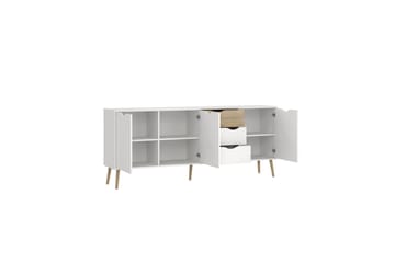 Hostafranc Skänk 195,7 cm - Vit - Förvaring - Förvaringsmöbler - Sideboard & skänk