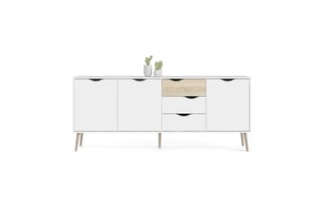 Hostafranc Skänk 195,7 cm - Vit - Förvaring - Förvaringsmöbler - Sideboard & skänk