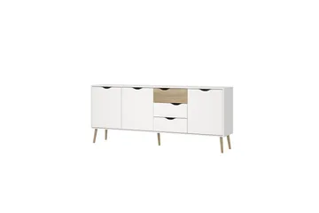 Hostafranc Skänk 195,7 cm - Vit - Förvaring - Förvaringsmöbler - Sideboard & skänk